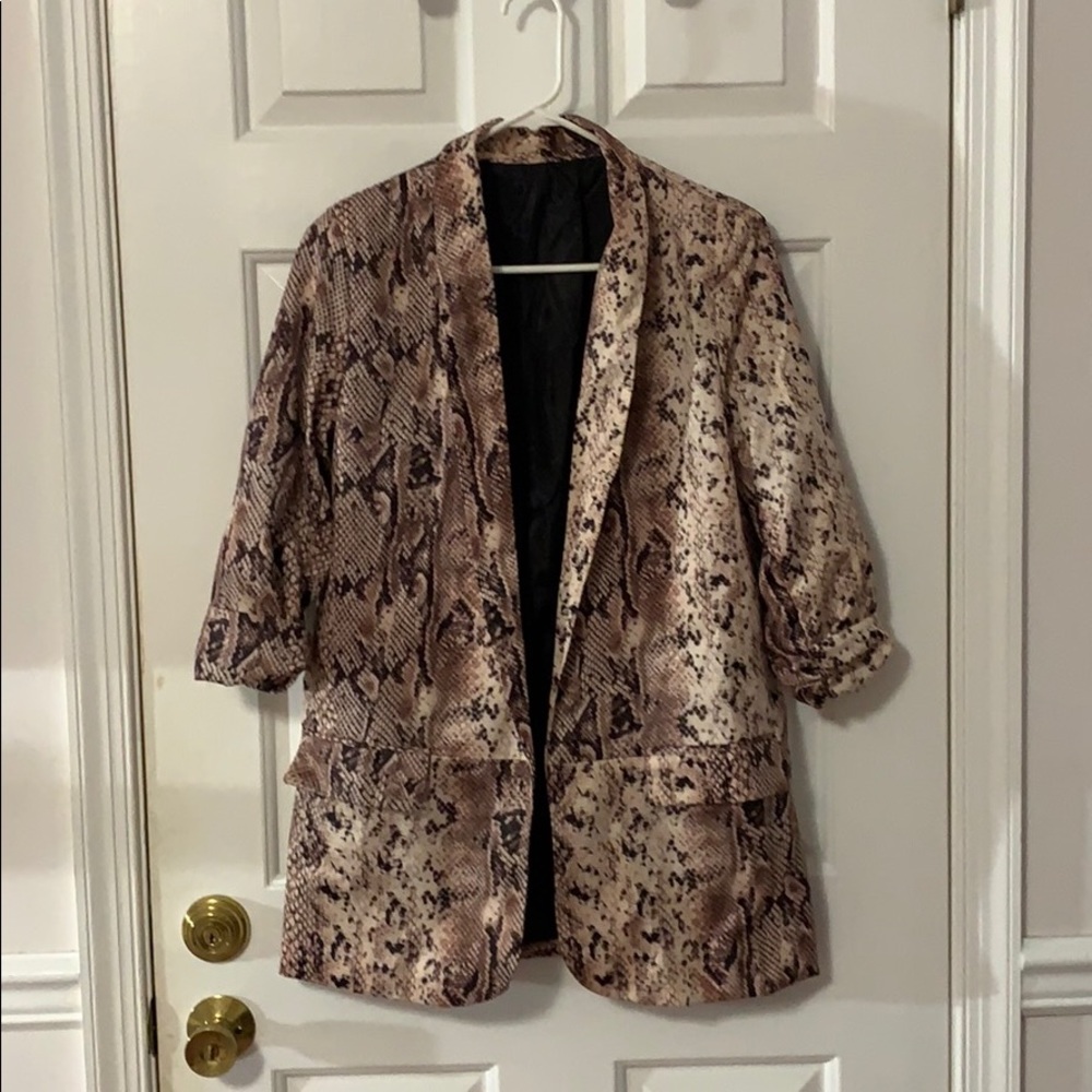 Shein snakeskin blazer